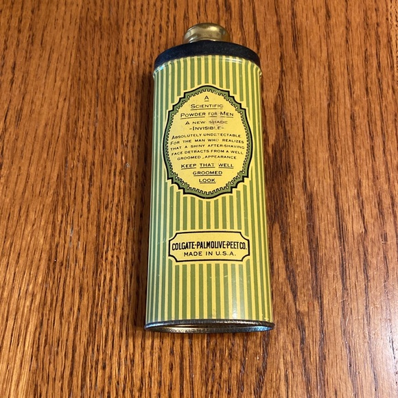 Vintage Palmolive After Shave Talc for Men Advertising Tin - Picture 16 of 16